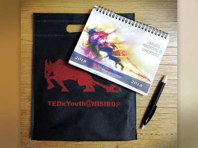 TEDx Set advertise art design egypt event illustration international logo notebook school tedx tote tote bag totebag vector