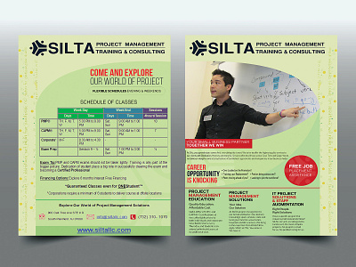 Silta Flyer advertise art brochure design education egypt flyer illustration international logo silta study vector