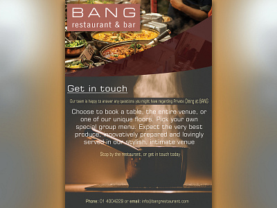 Bang Flyer advertise art bang brochure design egypt flyer illustration international logo restaurant study vector