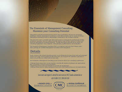 CMC Canada Flyer advertise art brochure canada cmc design flyer illustration international logo study vector