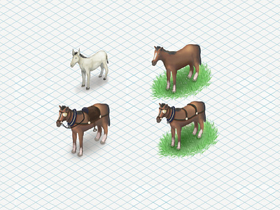 Horses game asset art asset assets design digital digital painting donkey egypt game game art horse horses illustration painting study