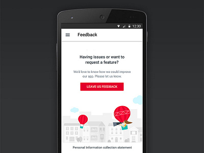 Send us a feedback android feedback illustration