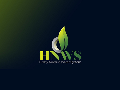 Holley Navarre Water System brand branding design eco friendly enviroment enviromental logo modern modern design modern logo plant utility water system