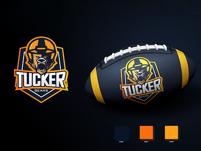 Tucker Bears american american football bears brand creative logo design football illustration logo logo design logos rugby rugby world cup team