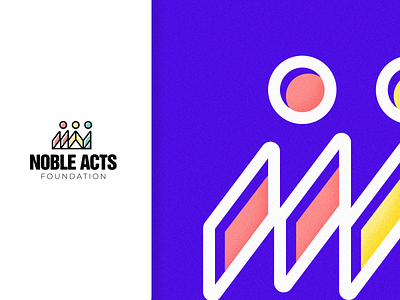 NOBLE ACTS FOUNDATION brand branding foundation logo logo design logos noble singapore