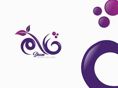 SHAM Beauty Care Logo beauty brand care makeup purple sham
