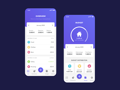 Money manager app - part 1 app budget app clean clean ui expense manager expense tracker finance mobile app money app money management money manager ui ui design ux ux design