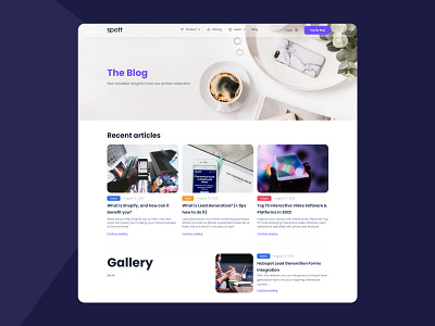 Spott Blog branding creative design ui ui design ux design