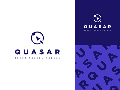 Quasar Logo branding design logo mark space