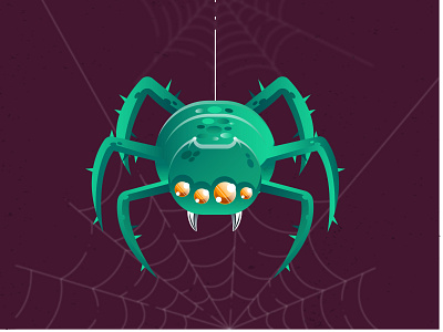 Spider design detail digital design digital illustration halloween halloween design icon illustration art illustrator cc spider vector