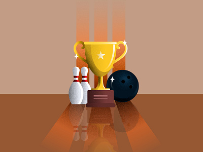 Game Over ball bowling branding cup daily design detail game gradient icon illustration illustration art illustrator cc pin sports vector wallpaper winner
