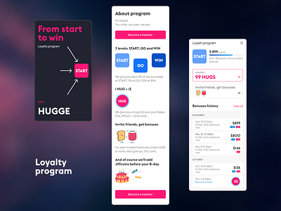 Loyalty program app design loyalty product ui ux