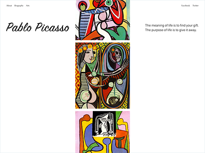 Picasso concept design designer product ui ux web