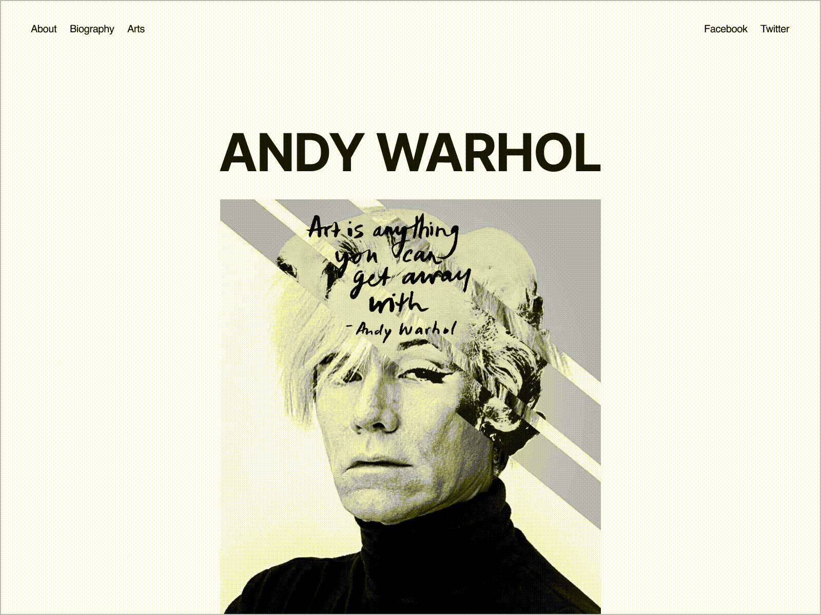 Compositions experiments. Andy Warhol. design designer product ui ux web