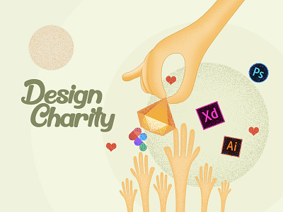 Design Charity-Where Everything is Free! branding charity freebies interaction medium article stories ui design ux