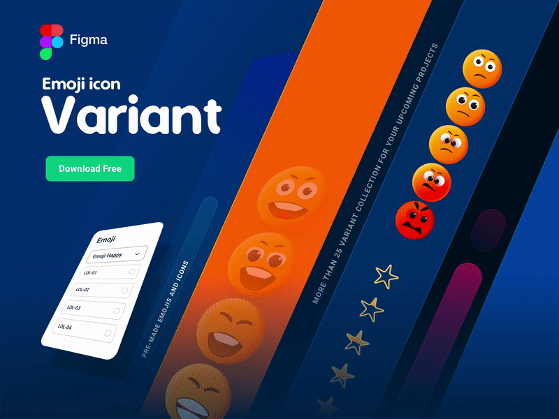 Emoji | Figma Variants-Download Free
