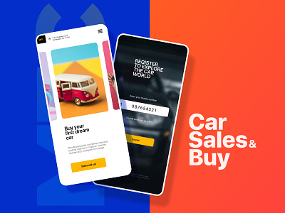 MFC-Car Sales and Buy app design mobile app ui design ux website