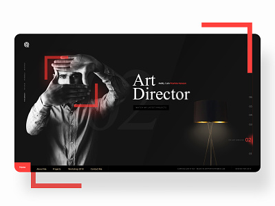 Personal Portfolio-Art Director app art direction branding creative landing page design portfolio website ui design ux webdesign website