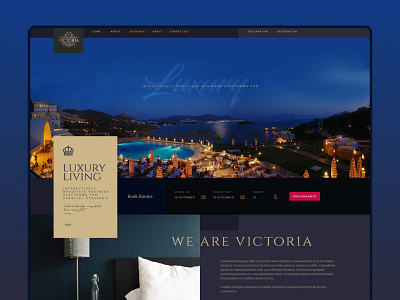 The Luxury hotel-Landing Page branding creative design holiday hotel hotel booking hotel branding interaction landingpage ui design ux website