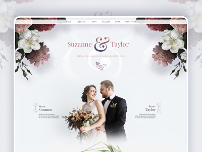 Wedding-Landingpage branding creative design logo mobile app website wedding card wedding invite