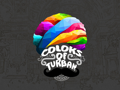 Colour Turban art color design indian mustache rajasthan structure turban