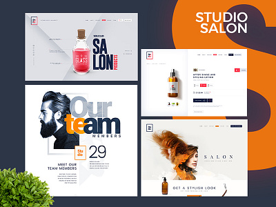 Studio Salon creative cv designer graphic portfolio professional resume studies ui ux website works