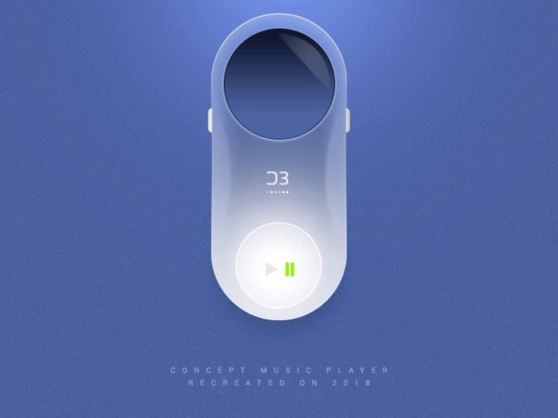 Concept Player- Now with interaction animation concept creative interaction logo music prototype ui design ux