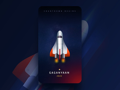 Gaganyaan 2022 Teaser One animation branding gaganyaan icon interaction logo mobile app prototype typography ui design ux website