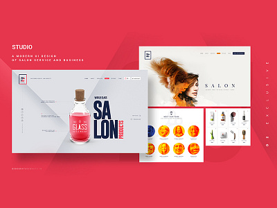 Salon And Makeover-Web UI Design branding creative illustration product design salon app theme design typography ui ui design ux website