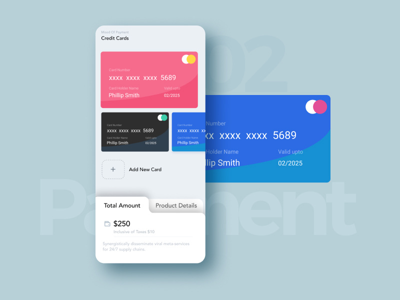Credit Card Checkout-#DailyUI 02 dailyui branding typography website interaction prototype app ux creative ui design mobile app mobile ui ui
