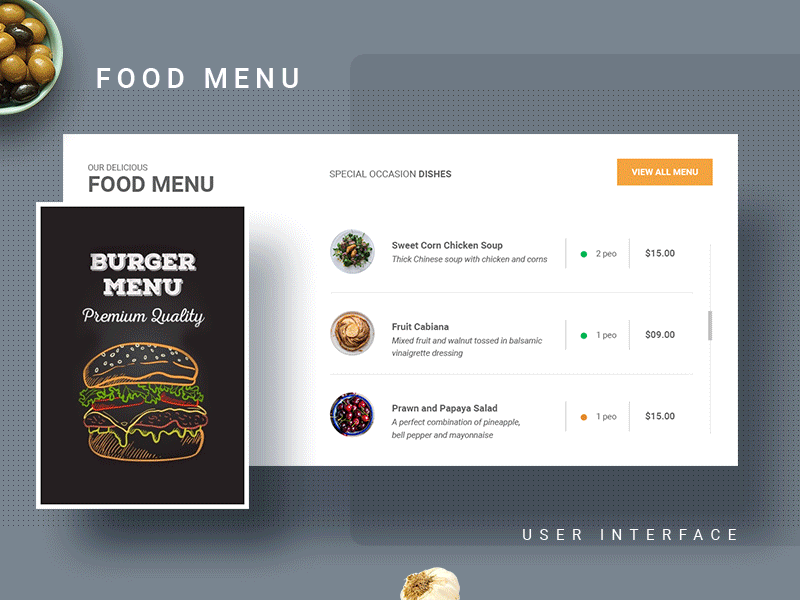 Ifood-Restaurant Interactive Food Menu branding creative design food interaction restaurant ui design ux website