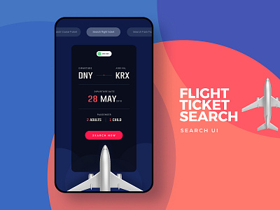 Search Flight Tickets #DailyUI 22 app booking app creative dailyui flight booking interaction mobile app search search results ticket booking ui design ux