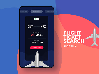 Search Flight Tickets #DailyUI 22