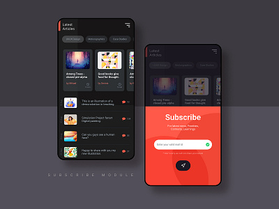 Subscribe Module #DailyUI 26