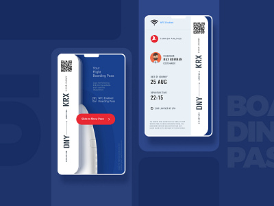 Boarding Pass #DailyUI 24 airport app boardingpass creative dailyui mobile ui prototype traveling ui design ux