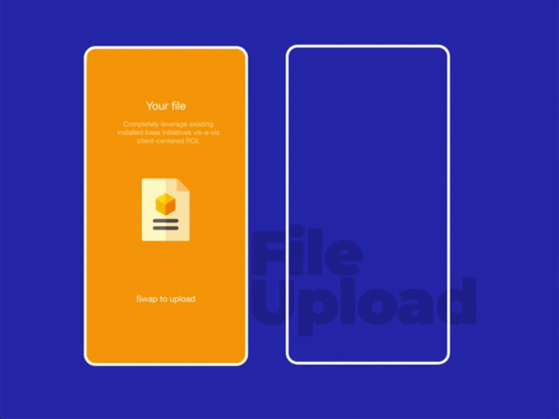 File Upload #DailyUI 31 animation app dailyui fileupload interaction mobile app prototype ui design ux