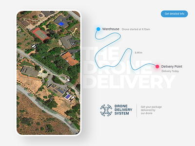 Map-Drone Delivery #DailyUI 29