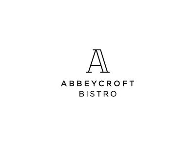 Logo for Bistro branding flat logo simplicity typography