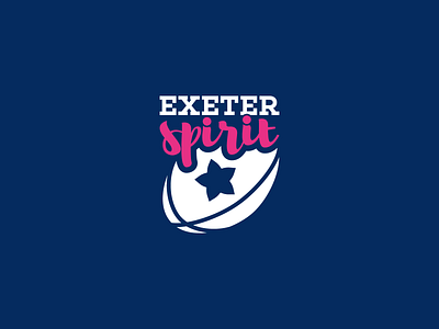 Exeter Spirit mark branding illustration logo rugby womens rugby
