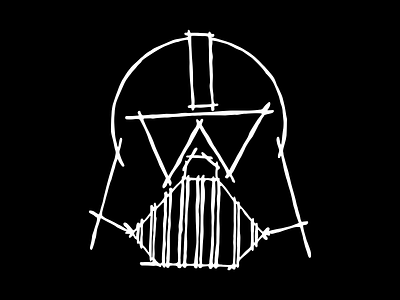 The Mask art blackandwhite design drawing dribbble flat graphicdesign illustrator mask minimal starwar vector