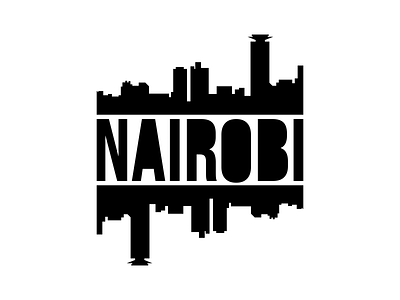 NAIROBI blackandwhite branding city creative design flat home illustration illustrator logo minimal travel vector web