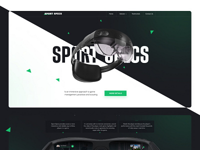 Sport Spect - Landing page