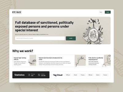 Kyc Base - Political site homepage politics sketch ui web design