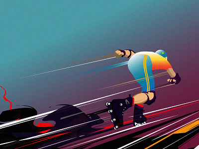 "skater" behance character colors creative dribbbble dribbble best shot dribbble invite fashion gradient illustraion illustrator instagram minimalist promotional design skater skating speed speed art unexpected vector