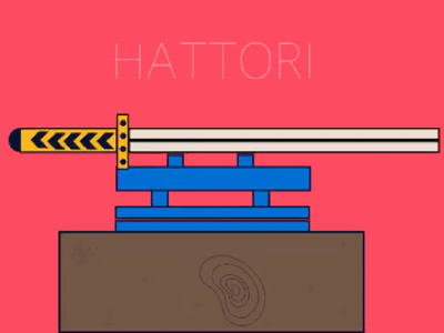 Hattori animation hattori illustration samurai sword traffic trafficdoodles