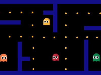 Pac-Man animation escape game illustration pacman play traffic trafficdoodles