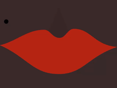 Shhhhhe Runs It animation girlpower illustration lips red traffic trafficdoodles vector