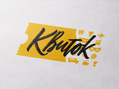 Logotype design dribbble dribbble best shot flat illustration illustrator logo typography vector yellow