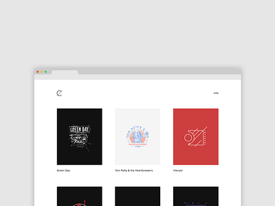 New Site band merch clean merchandise minimal portfolio simple squarespace ui ux web web design website