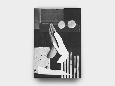 Hands 002 black and white collage diy grain hands minimal noise photocopy punk texture torn paper vintage